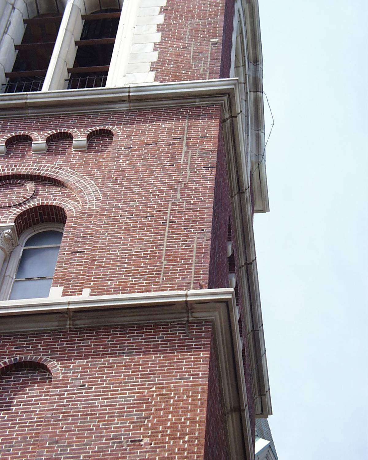 Holy Hill commercial building restoration - Sealant on towers